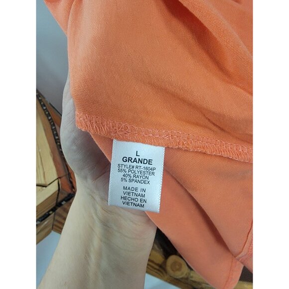 Sleeveless Zenana Premium Coral Top L Soft Polyester & Rayon Blend - Picture 3 of 4